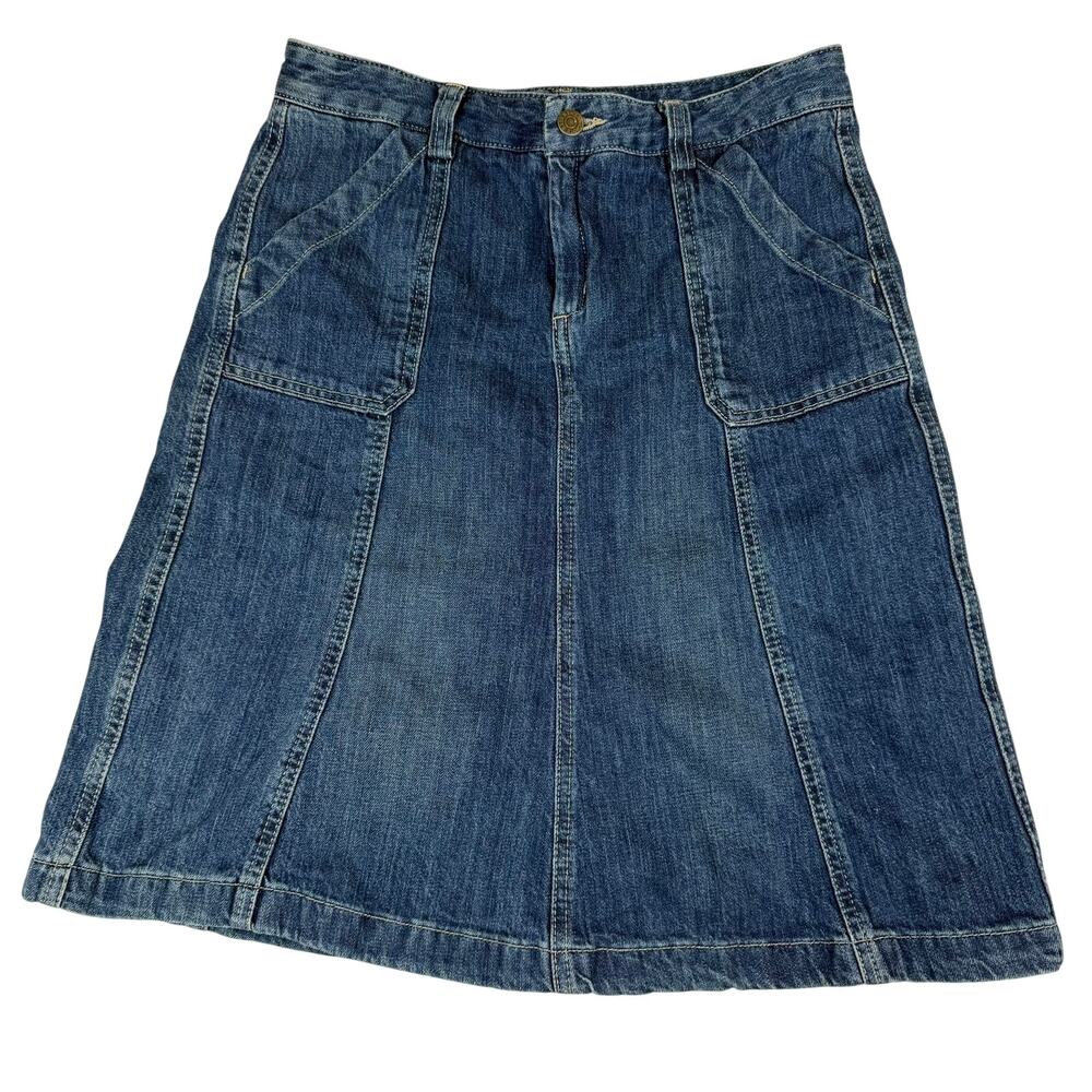 Vintage Eddie Bauer Denim Jean Skirt - Size 4